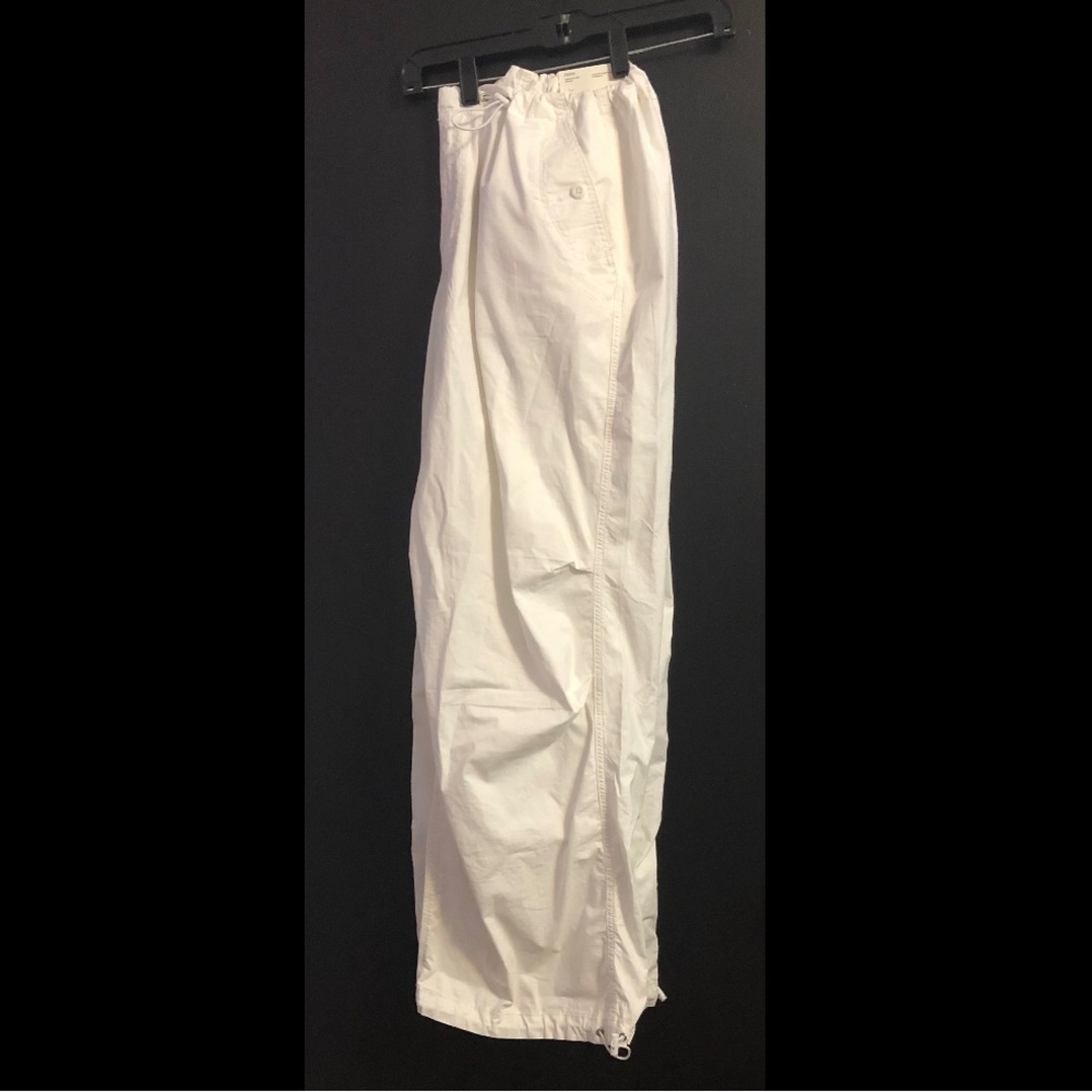 American Eagle Outfitters White Parachute Wide Leg Pants